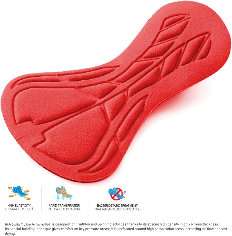 Men Competitor Triathlon Suit Mens Trisuits | Italian Technical Fabric | Soft Chamois | 4 Pockets | Bike-Swim-Run (Orange/Blue, XL)